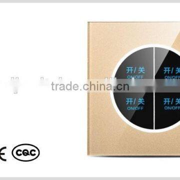 Best Price Smart Toughened Glass Touch Screen Switch 3 Gang photo-2