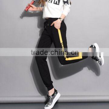 2016 sports pants female thin pants size