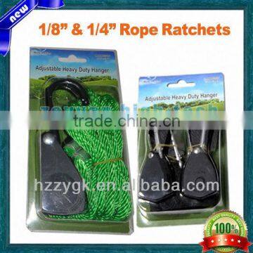 1/8" & 1/4" Adjustable Heavy Duty Rope Ratchets Hanger