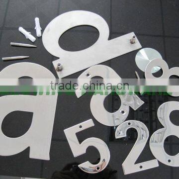 High quality stainless steel house number / door numbers