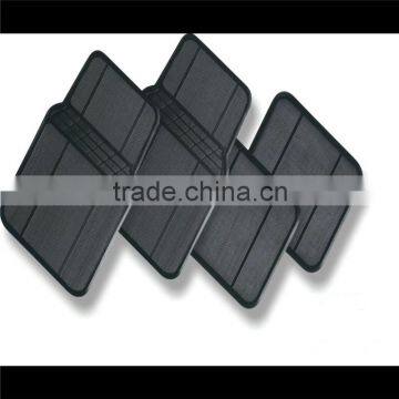 Universal Black All Weather Trimmable PVC Rubber Floor Mats Set