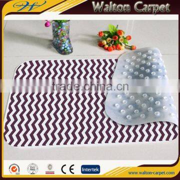 Zig zag high quality modern EPVC eco-friendly commercial logo bath mat