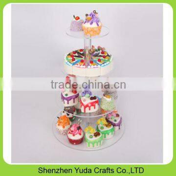 Fashion Table Top Colored Acrylic Wedding Cake Stand Acrylic Cake Stand for Sale photo-6
