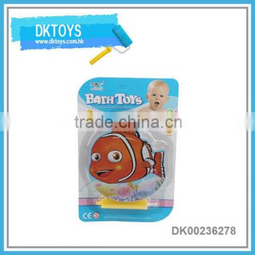 2016 cute design cartoon inflatable bathing toy fish type