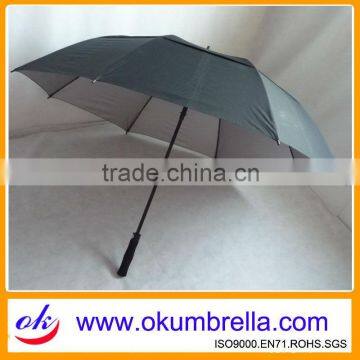 Promotional UV Windproof Golf Umbrella With Long Shaft