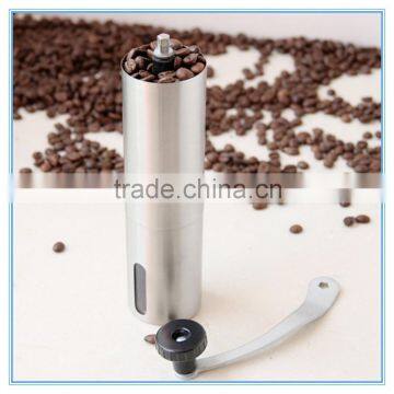 Promotion price stainless steel burr manual coffee grinder on sale