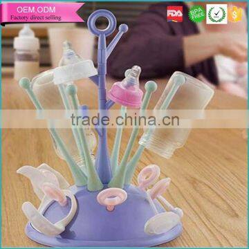 Good quality safe plastic tree shape large capacity bottle dryer for kids