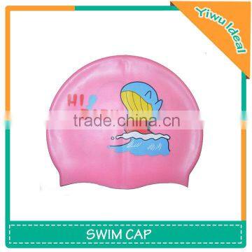 Cartoon Printig Silicone Funny Animal Swimming Caps