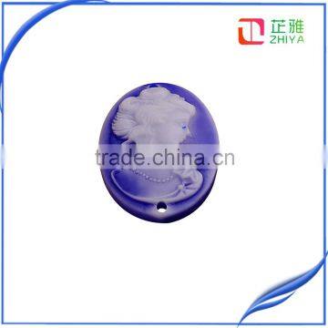 Flat Back Customized Made Colorful Resin Cameo photo-5