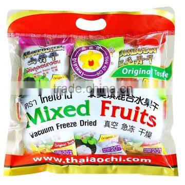 Vacuum freeze dried fruit snacks gift sets ( 6 pieces VFD 20 g bags ) by Thai Ao Chi fruits