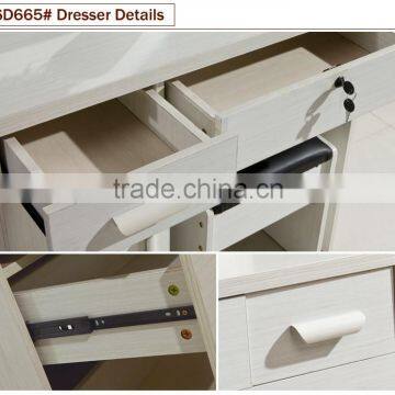 White Dressing Table of Modern Furniture Dresser With Mirror photo-2