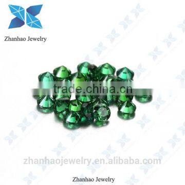 wholesale stone emarld-green synthetic cubic zirconia colored stone /colored cubic zirconia stone