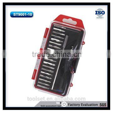 Pocket Ratchet Bit Holder Set Transparent Plexiglass Box With 22pcs