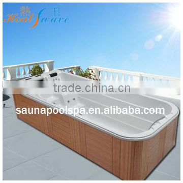 Aboveground swimming pool swim spa whirlpool