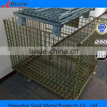 durable Steel Wire Container Steel Wire Mesh Cage