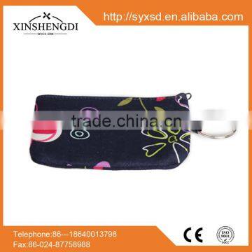 RE127 Hot Sale Flower Printed multiple key chain card holders