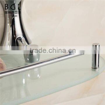 News Modern Bathroom Accessories Hardware Zinc Alloy Items Glass Shelf photo-6