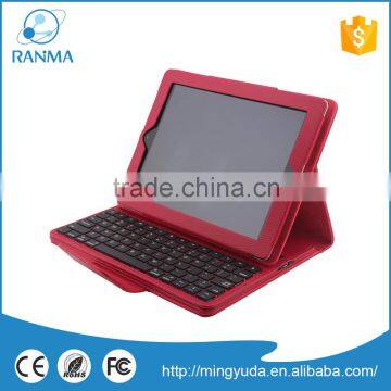 High Quality Bluetooth Wireless Keyboard Stand Leather Case For Ipad234