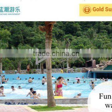 Exciting swimming pool tsunami wave pool machine water park