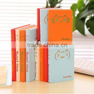 Lovely Cats Notebook Mini KawaiiJournal Diary Book For Kids/Paper Notebook With Ribbon Marker