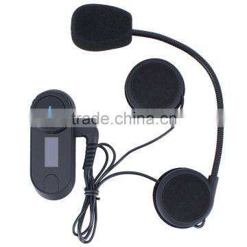 LCD Screen and FM Function,1000M 3 Riders Motorcycle Intercom BT Bluetooth Wireless Interphone Helmet Headset photo-5
