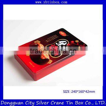 Fancy candy tin box/Empty candy boxes/decorative rectangular tin box for candy packaging