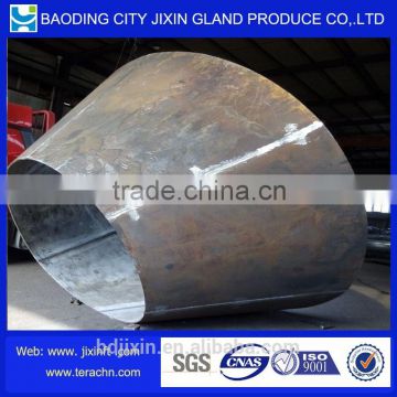 Conical stamping steel dish end, ISO standard cone pipe end cap