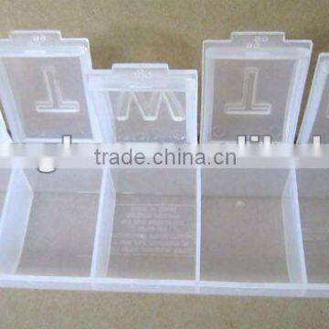 PP Shenzhen Maker Portable Clear Weekly Plastic Medicine Box with High Quality