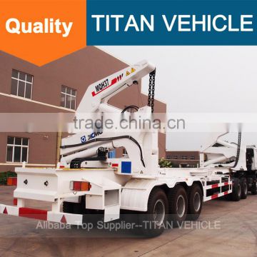 self loading vehicles 20t trailer truck 40 tons Hydraulic lifting trailer truck