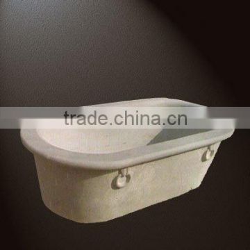 marble carving bathtub