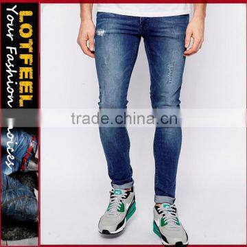 fashion men jeans Distressed denim man jeans korean style jeans trader jeans company(LOTA083)