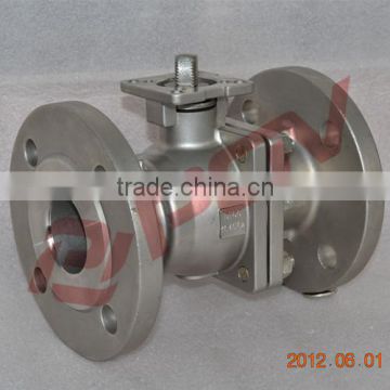 ss304 high platform ball valve with locking handle