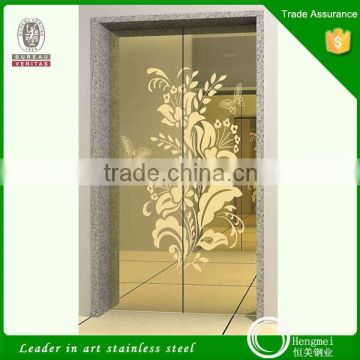 chinese wholesale suppliers gold color 304 stainless steel mirror sheet for elevator