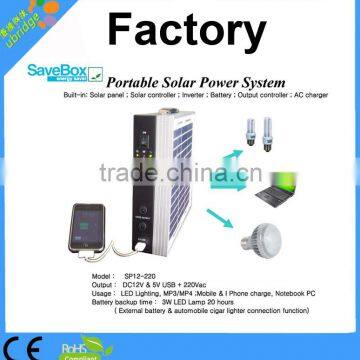 portable solar lighting power 220VAC