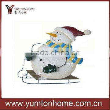 2015 hight quality Metal christmas snowman ornament/decorations