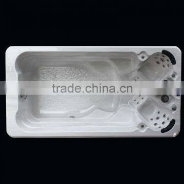 Long and special customized plexiglass swimming pools