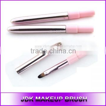 High Quality Fashion Lip Brush with Silver Pink Metal Handle