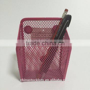 2016 Factory Best Selling Promotional Gifts Office and School Desk Organizer Metal Mesh Pen Holder Megnet