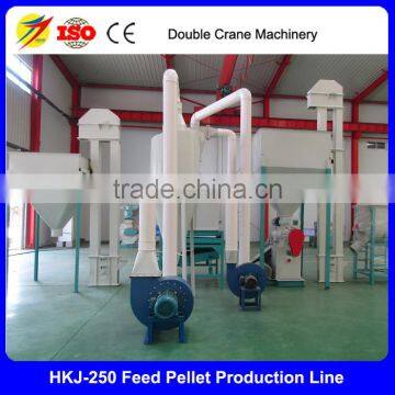 Simple operated feed pellet making line, Poultry feed production line