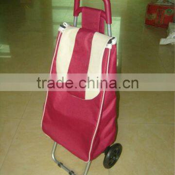 Colorful foldable trolley shopping bags with logo