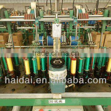 High speed manufacturing machine for rope braiding