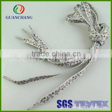 cheap polyester guanchag shoelace with plastic tips