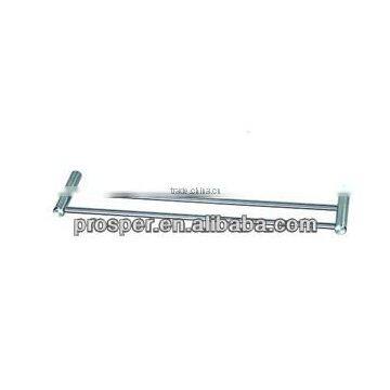 rolled towel rack in bathroom two stainless steel bar