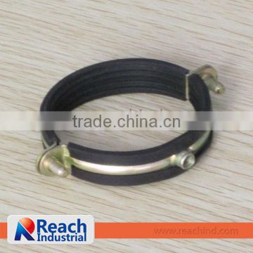 Reinforcement Rib Split Pipe Clamp with Rubber