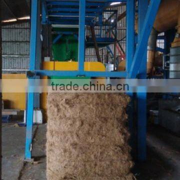 Automatic horizontal fiber baler