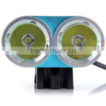 Dark Night K2C Bicycle Accessories Light 2 x XML-T6 LED Aluminum Bike Headlights Taillight Lamp - 2400LM 3 Modes 7000K photo-4