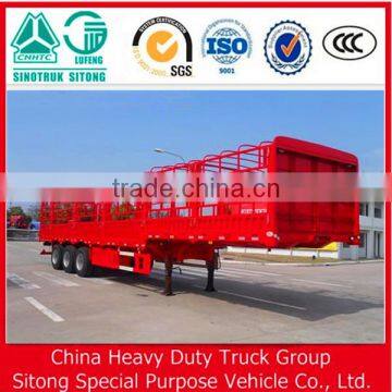 Flatbed Side Fence Drop Side Cargo Tandem Trailer photo-5