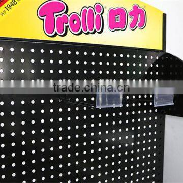 Flooring Standing Supermarket Metal Pegboard for Sale photo-3