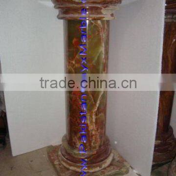 NATURAL MULTI GREEN ONYX PEDESTALS photo-4