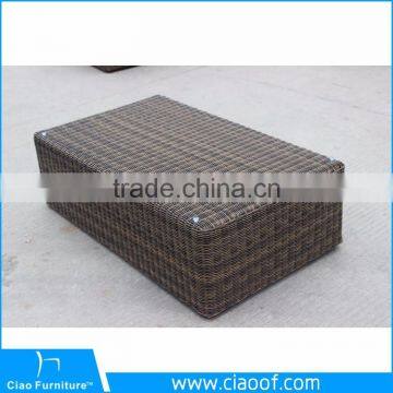 Hotel Handwoven Rattan Sofa Set Beer Garden Furniture photo-5